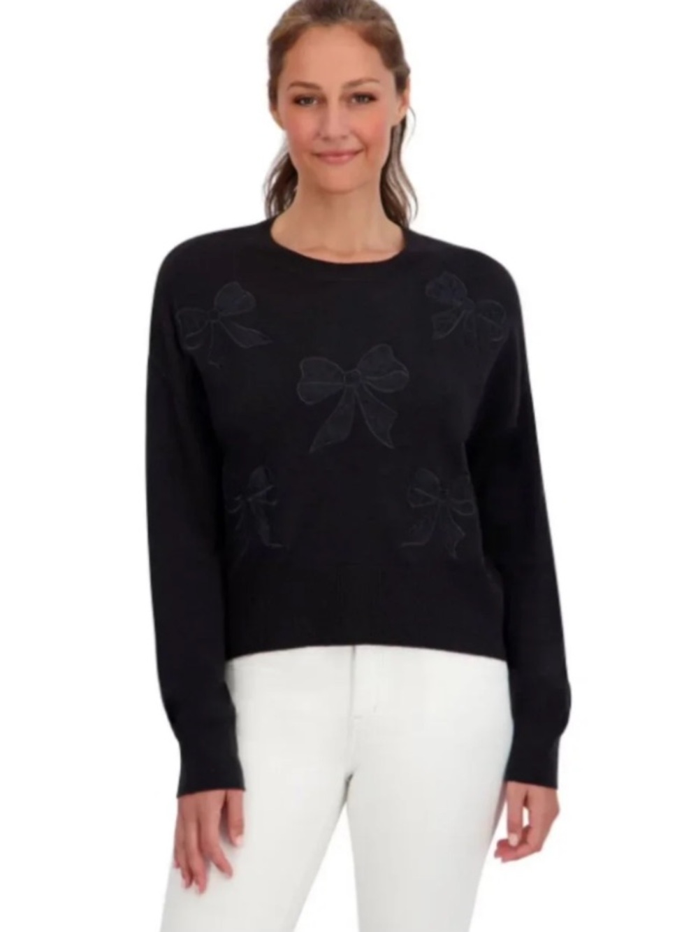 BRIDGERTON Women's Lace Bow Sweater